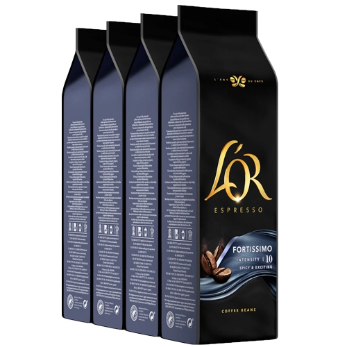 L&apos;OR - Espresso Fortissimo Bohnen - 4x 500g