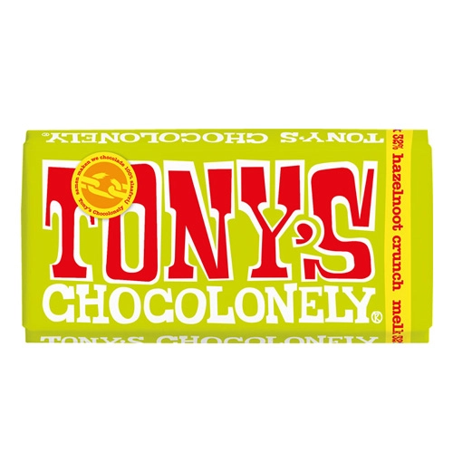 Tony&apos;s Chocolonely - Vollmilchschokolade Haselnuss Crunch - 180g