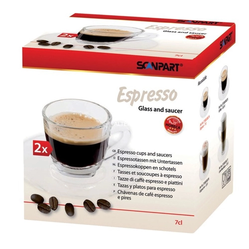 Scanpart - Espresso Tasse und Untertasse - 2x7cl