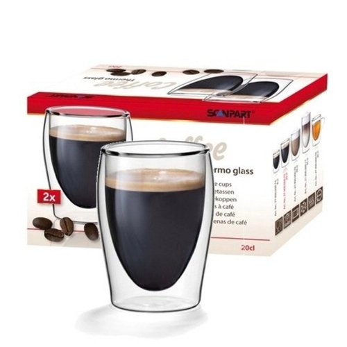 Scanpart - Kaffee-Thermogläser - 2x17,5cl