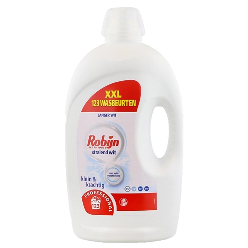 Robijn Professional - Klein & Stark Waschmittel Flüssig Strahlendes Weiß (123 Waschladungen) - 4320ml