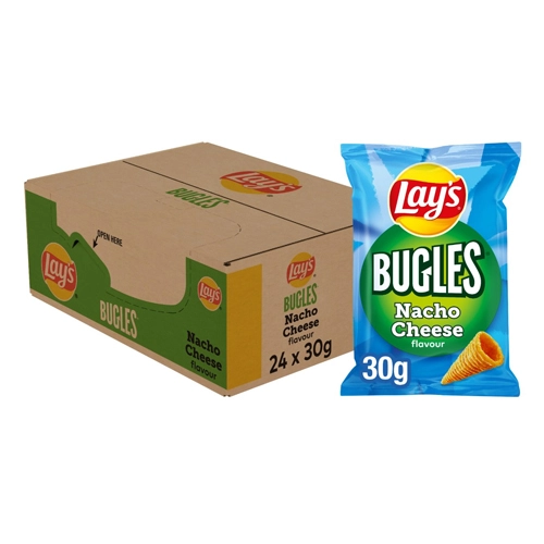 Lay&apos;s - Bugles Nacho Cheese - 24 Mini Beutel