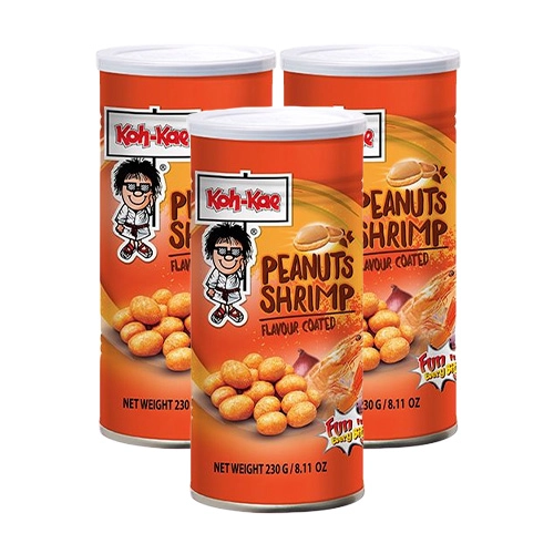 Koh-Kae - Überzogene Erdnüsse Garnele - 3x 230g