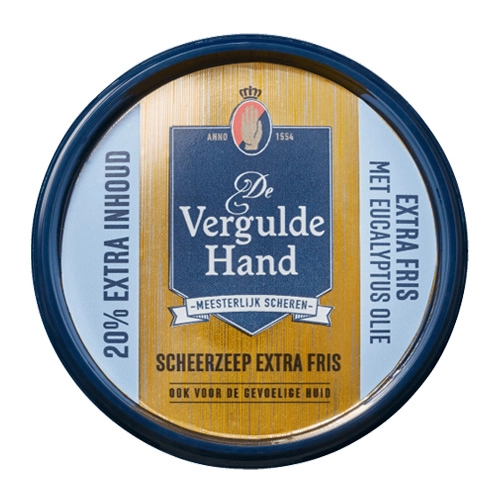 De Vergulde hand - Rasierseife Extra frisch - 6x 75g