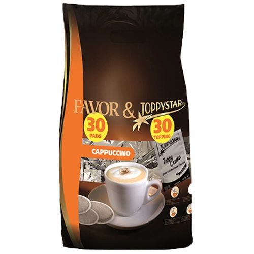 Favor - Cappuccino Megabeutel - (30 pads + 30 topping)