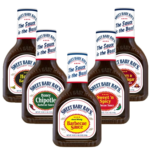 Sweet Baby Ray&apos;s - Probierpaket Barbecue Sauce - 5x 425ml