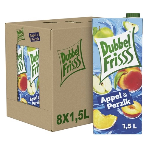 Dubbelfrisss - Apfel & Pfirsich - 8x 1,5ltr