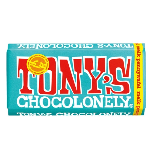 Tony&apos;s Chocolonely - Vollmilchschokolade Penny-waffeln - 180g