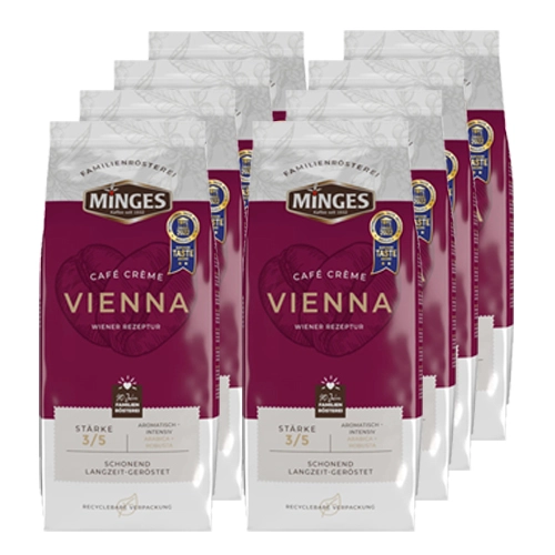 Minges - Café Crème Vienna Bohnen - 8x 1kg