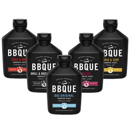 BBQUE - Probierpaket "Furious 5" Barbecue Sauce - 5x 400 ml
