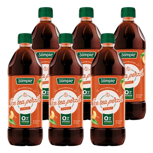Slimpie - Eistee Pfirsich Limonaden-Sirup - 6x 650ml