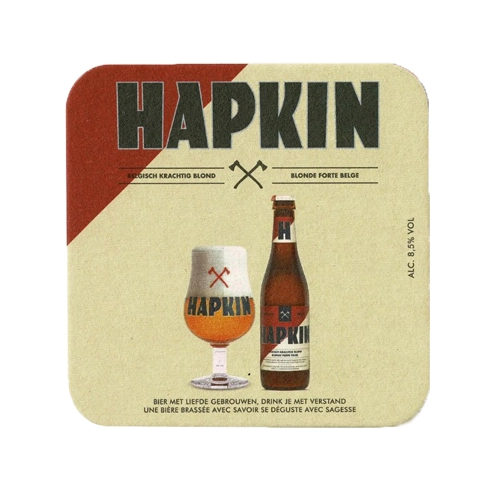 Hapkin - Bierdeckel - 400 Stück (4x 100 Stück)