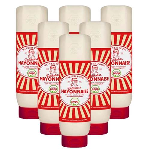 Popp - Delikatess Mayonnaise - 6x 650ml
