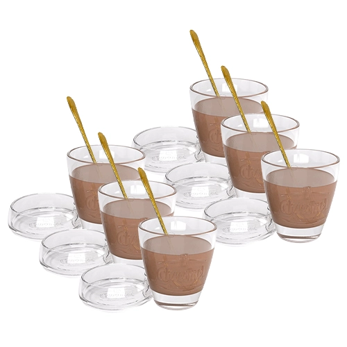 Chocomel - Glas, Schüssel und Löffel - 6er Set