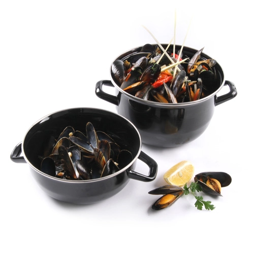 Hendi - Muscheltopf, emailliert - mit Deckel (2,3ltr) - ø20