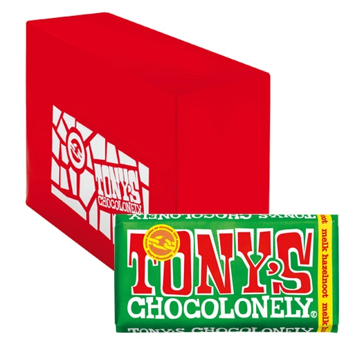 Tony&apos;s Chocolonely - Vollmilchschokolade Haselnuss - 15x 180g