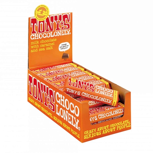 Tony&apos;s Chocolonely - Vollmilchschokolade Karamell Meersalz - 35x 47g