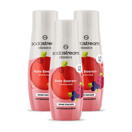 SodaStream - Rote Beeren ohne Zucker Sirup - 3x 440ml