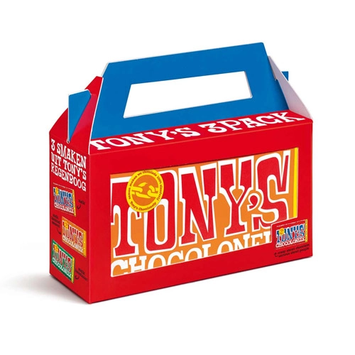 Tony&apos;s Chocolonely - Tony&apos;s Regenbogen Classic 3er-Pack