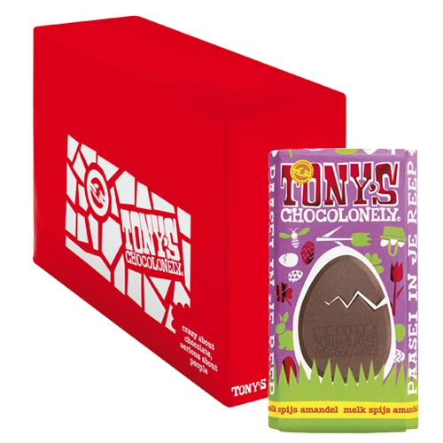 Tony&apos;s Chocolonely - Osterbar Milch mit Mandelpaste und Nüsse - 15x 180g