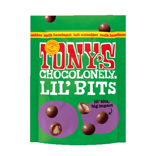 Tony&apos;s Chocolonely - Lil'Bits Vollmilch Haselnuss - 120g