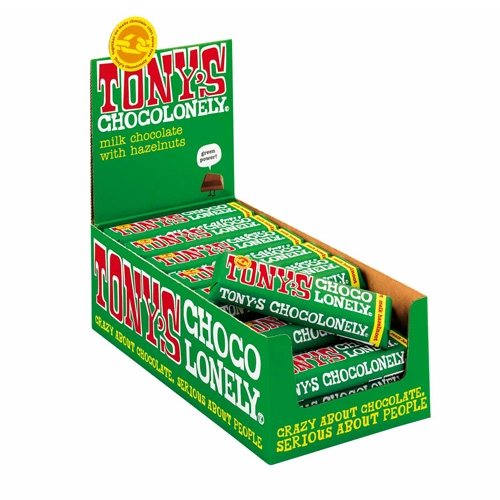 Tony&apos;s Chocolonely - Vollmilchschokolade Haselnuss - 35x 47g