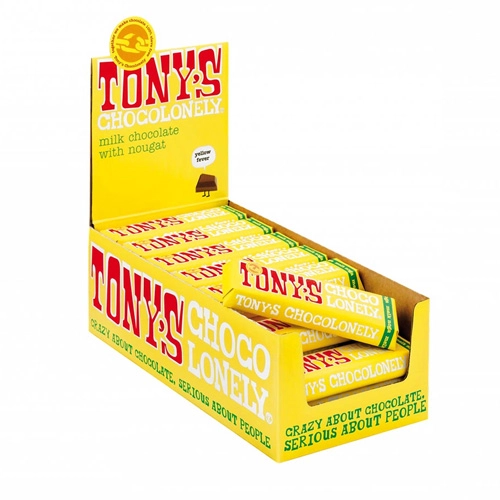 Tony&apos;s Chocolonely - Vollmilchschokolade Nougat - 35x 47g