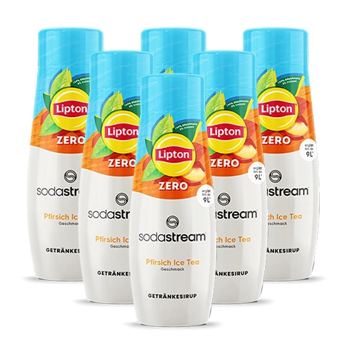 SodaStream - Lipton Ice Tea Pfirsich Zero - 6x 440ml