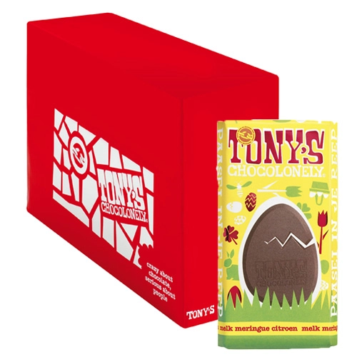 Tony&apos;s Chocolonely - Osterbar Milch Baiser Zitrone - 15x 180g