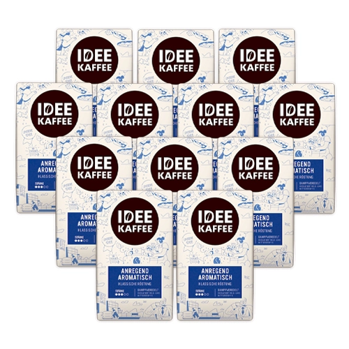 Idee Kaffee - Classic Gemahlener Kaffee - 12x 500g