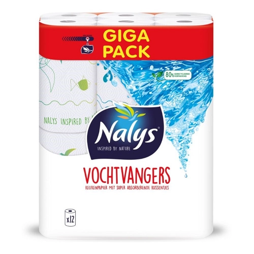 Nalys - Küchenrolle Extra Saugfähige - 12 Rolle