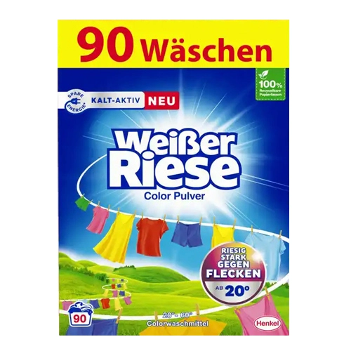 Weißer Riese - Waschpulver Color (90 Waschladungen) - 4,5 kg