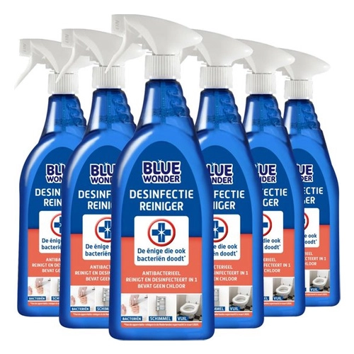 Blue Wonder - Disinfektionsreiniger - 6x 750ml