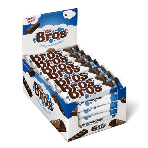 Bros - Luftschokolade Vollmilch - 40 Riegel