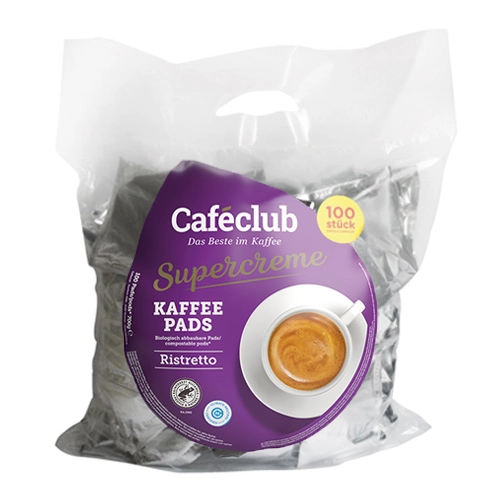 Caféclub - Supercreme Kaffeepads Ristretto - 100 Pads