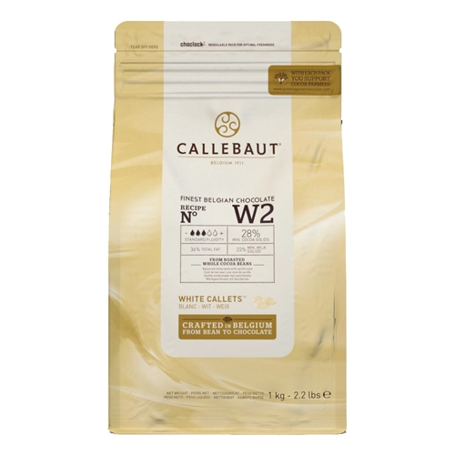 Callebaut - Schokolade Callets Weiß (W2) - 1kg