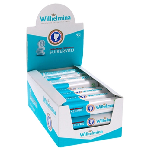 Fortuin - Wilhelmina Pfefferminze Zuckerfrei Vegan - 24 Rollen