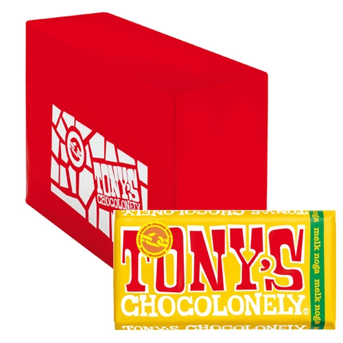 Tony&apos;s Chocolonely - Vollmilchschokolade Nougat - 15x 180g