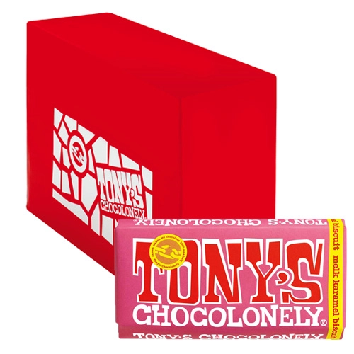 Tony&apos;s Chocolonely - Vollmilchschokolade Karamell Keks - 15x 180g