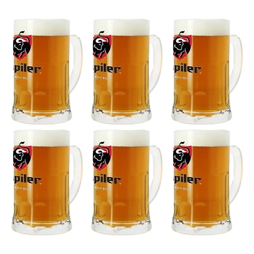 Jupiler - Bierkrug 500ml - 6 stück