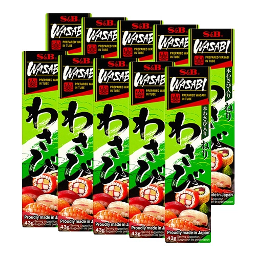 S&B - Wasabi Paste - 10x 43g
