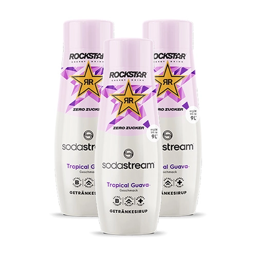 Sodastream - Rockstar Tropical Guava Zero Sirup - 3x 440ml
