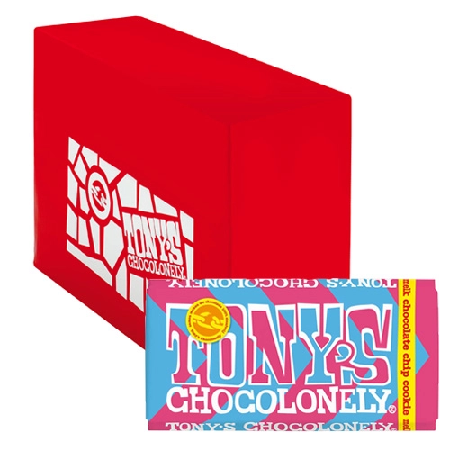 Tony&apos;s Chocolonely - Vollmilchschokolade Chip Cookie - 15x 180g