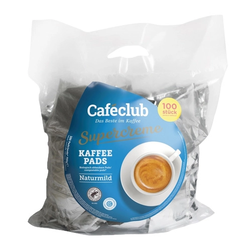 Caféclub - Supercreme Kaffeepads Naturmild - 100 Pads