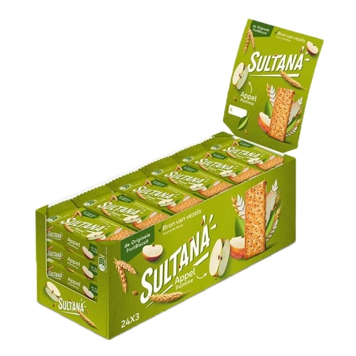 Sultana - Fruchtkekse Apfel - 24x 3er