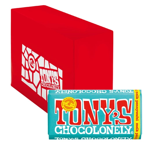 Tony&apos;s Chocolonely - Vollmilchschokolade Penny-waffeln - 15x 180g