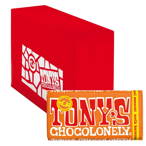 Tony&apos;s Chocolonely - Vollmilchschokolade Karamell Meersalz - 15x 180g