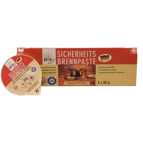 Styx - Sicherheits Brennpaste - 3x 80g