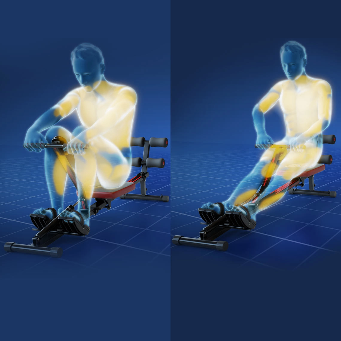 Kendox RowShaper Fitness-Rudergerät inkl. Zubehör GRATIS (B-Ware)