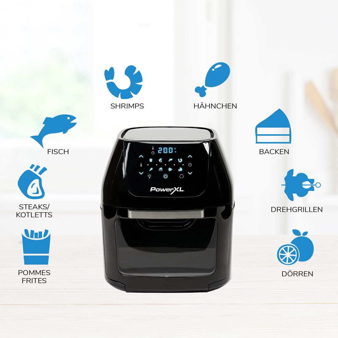 PowerXL Air Fryer Multi-Function 9in1 Heißluftfritteuse